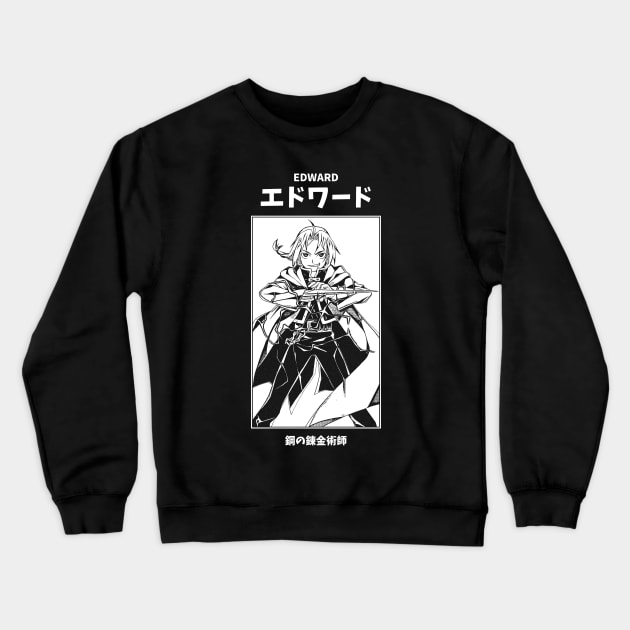 Edward Elric Full Metal Alchemist Crewneck Sweatshirt by KMSbyZet